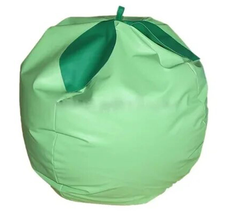 Бескаркасное кресло Зеленое яблоко D-60, винилскожа ЛА81