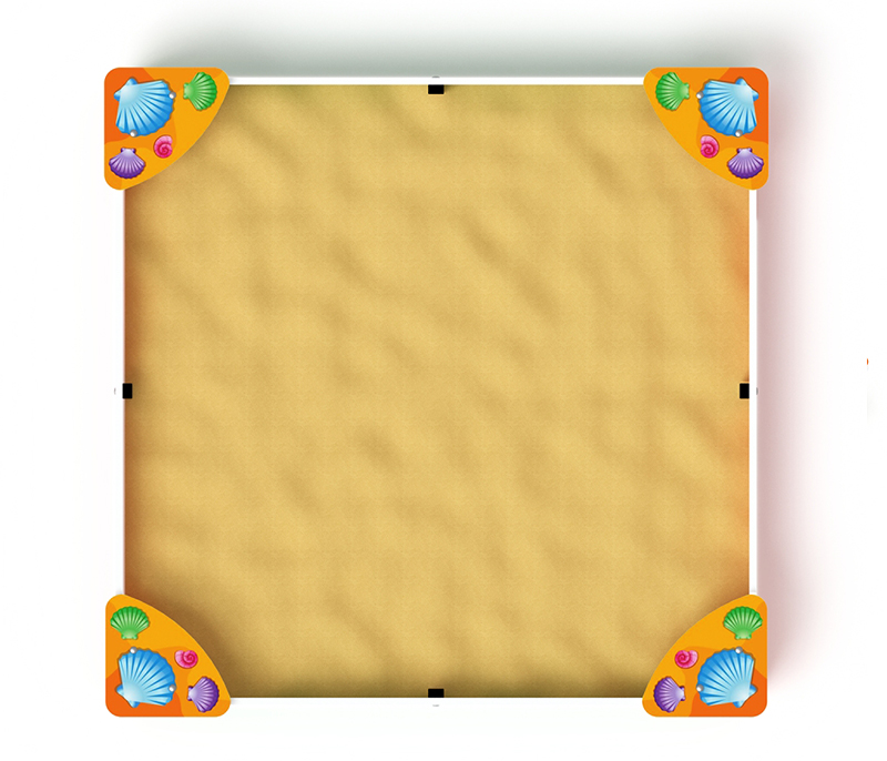 Песочница 170*170 см "Ракушки" СК-02