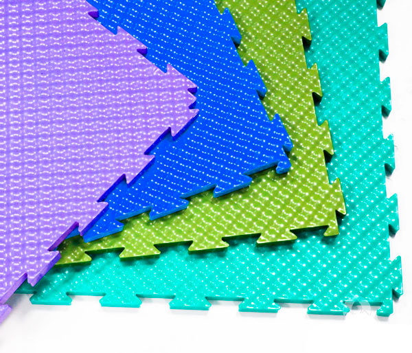 Износостойкое спортивное покрытие ПВХ 375х375*14 мм ПФ3