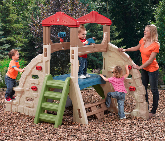 Игровой детский комплекс из пластика с горкой "Альпийская горка" STP1