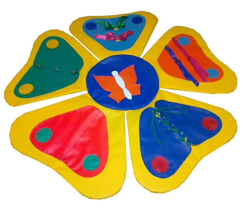 Мягкий модуль дидактический «Цветок» 80*1 ЛА358