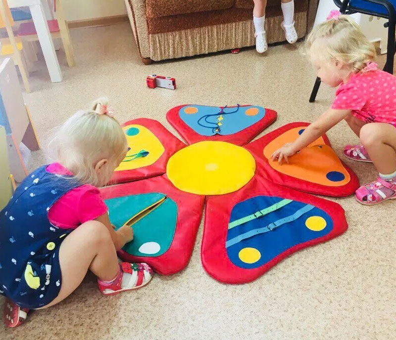 Мягкий модуль дидактический «Цветок» 80*1 ЛА358