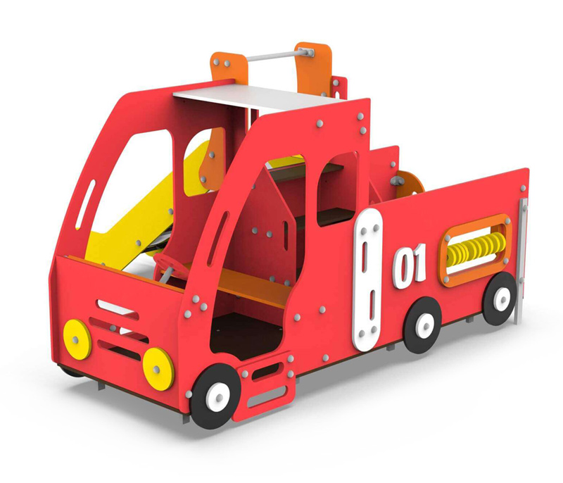 Игровой модуль Пожарная машина с горкой АФ-422