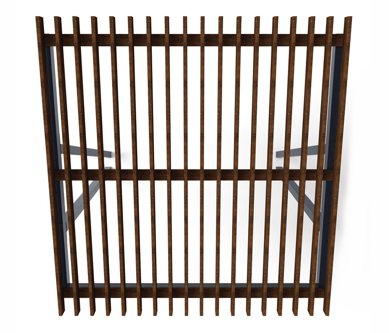 Пергола тент (наклоная) 3000x2840x3165 СК-129