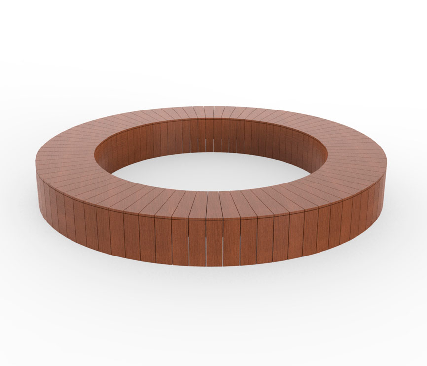 Скамейка «Кольцо» без спинки АФ-528