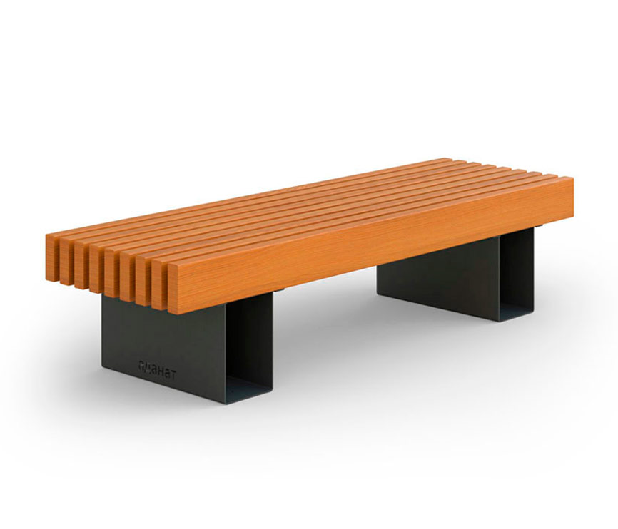 Скамейка Сити 0.8, длина 2000 мм, без спинки ДВ359