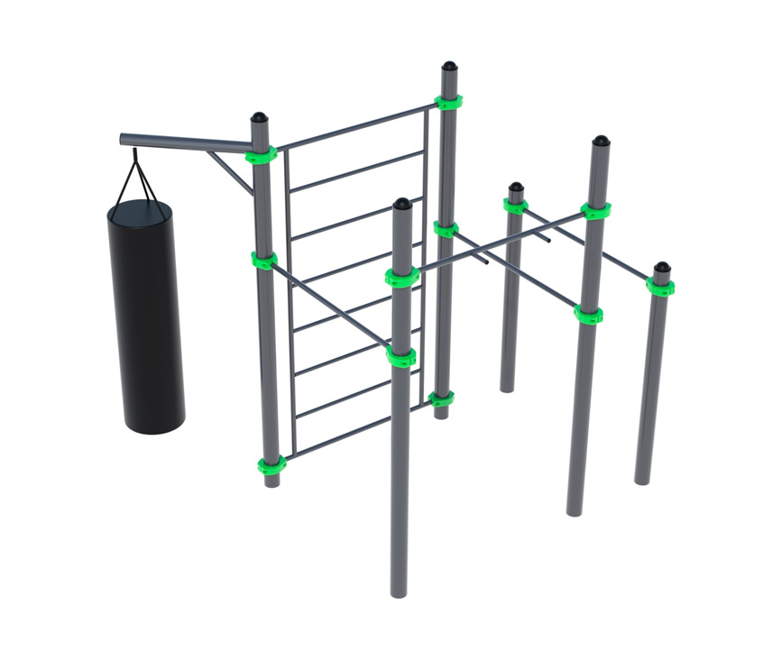 Спортивный комплекс для воркаута с турниками (без груши) 0.95 ДВ415