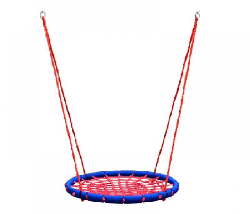Уличный комплекс с качелями-гнездо 100см и скалодромом Karussell KR12