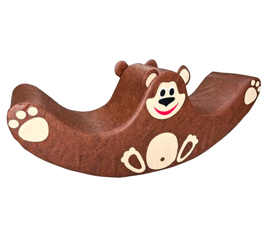 Детская качалка мягкая двойная "Мишка" ЛА655