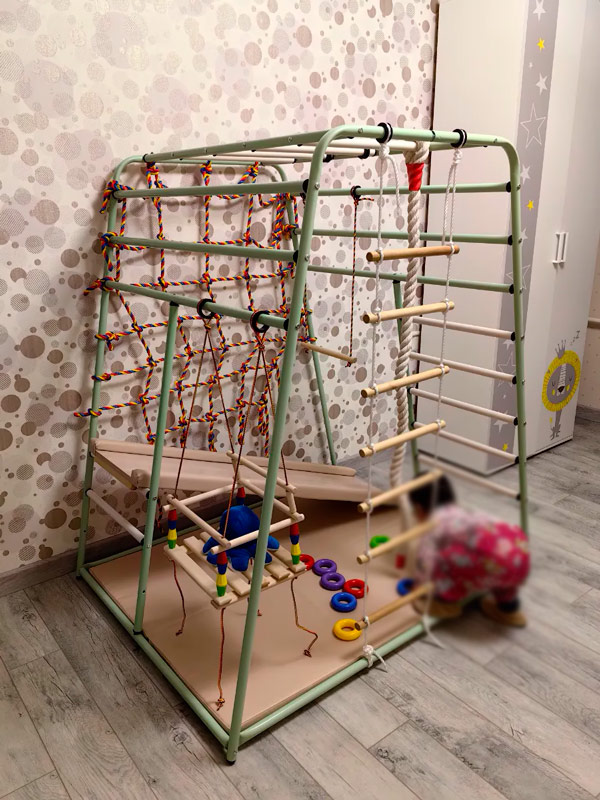 Детский спортивный комплекс "Вертикаль" Весёлый Малыш NEXT с горкой VT-547