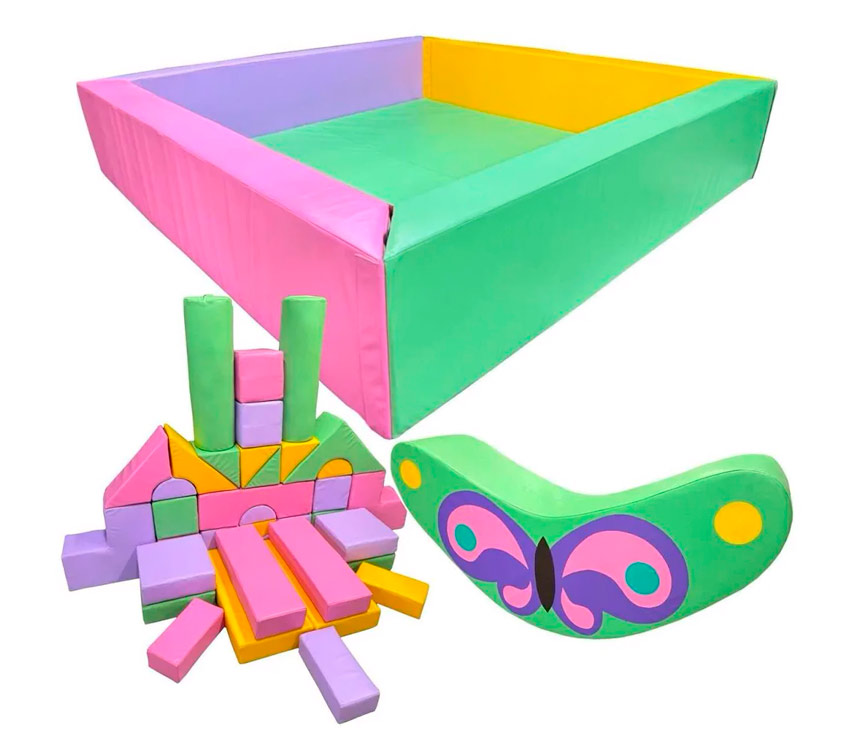 Набор мягких модулей для игровой комнаты " Бабочки" ЛА663