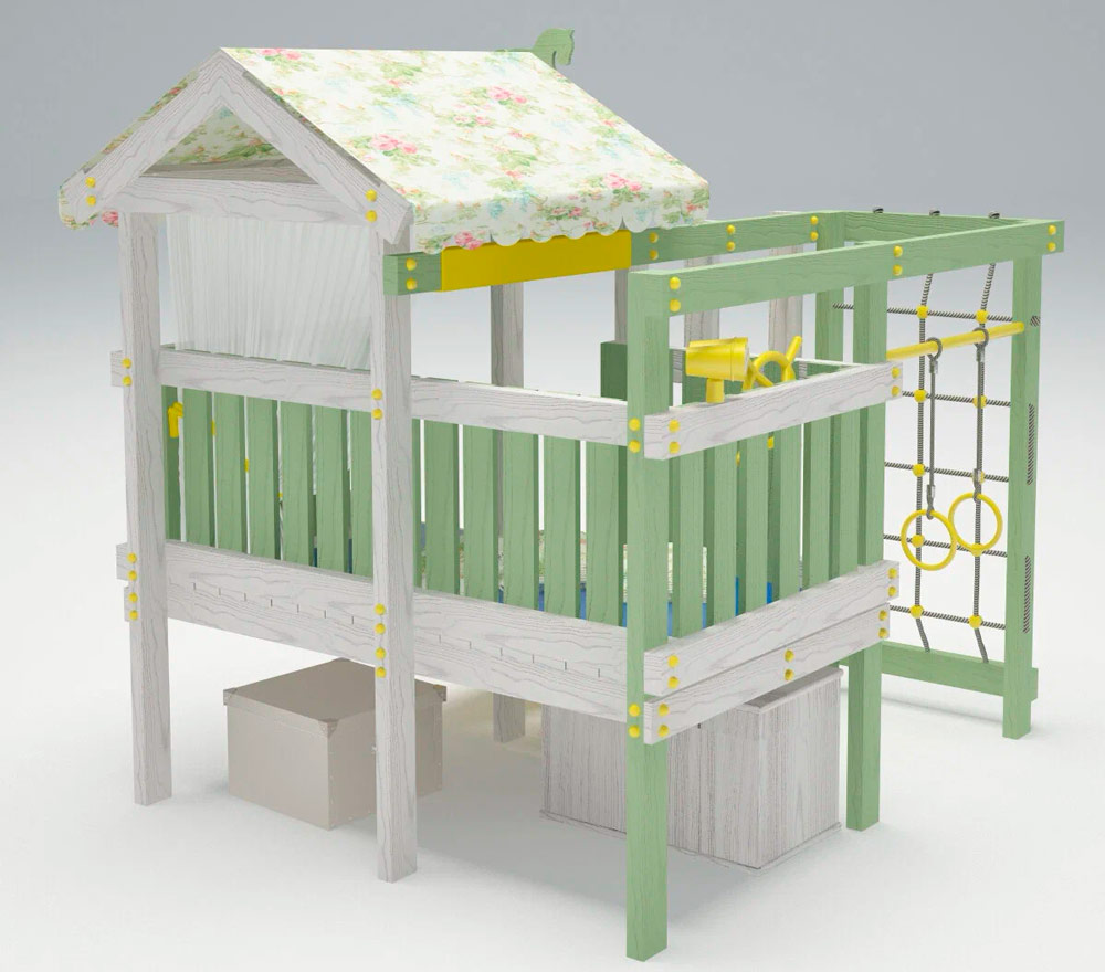 Игровой комплекс Савушка Baby 1 оливковый СВ-58