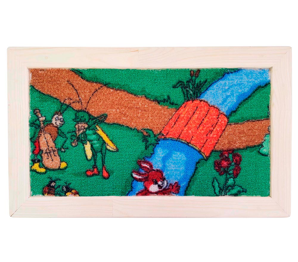 Тактильная дорожка из 7-ми модулей, размер 3500х300х25 ДУ480