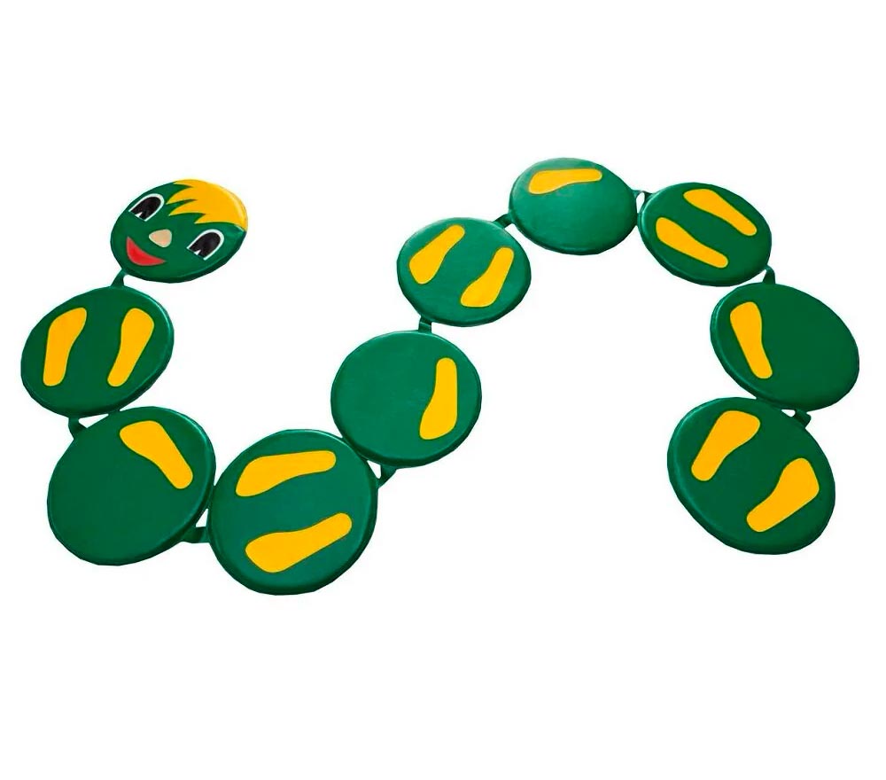 Сенсорная дорожка «Змейка» (10 кругов), размер круга 30*2 см ЛА676