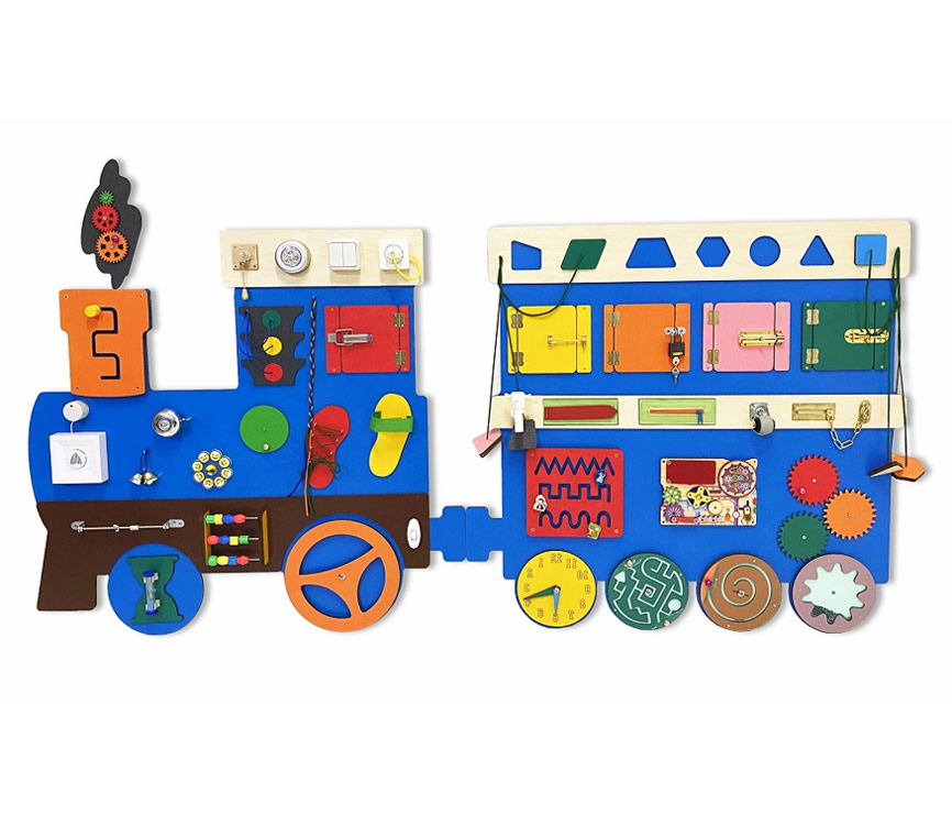 Бизиборд настенный «Паровозик» НЛ122