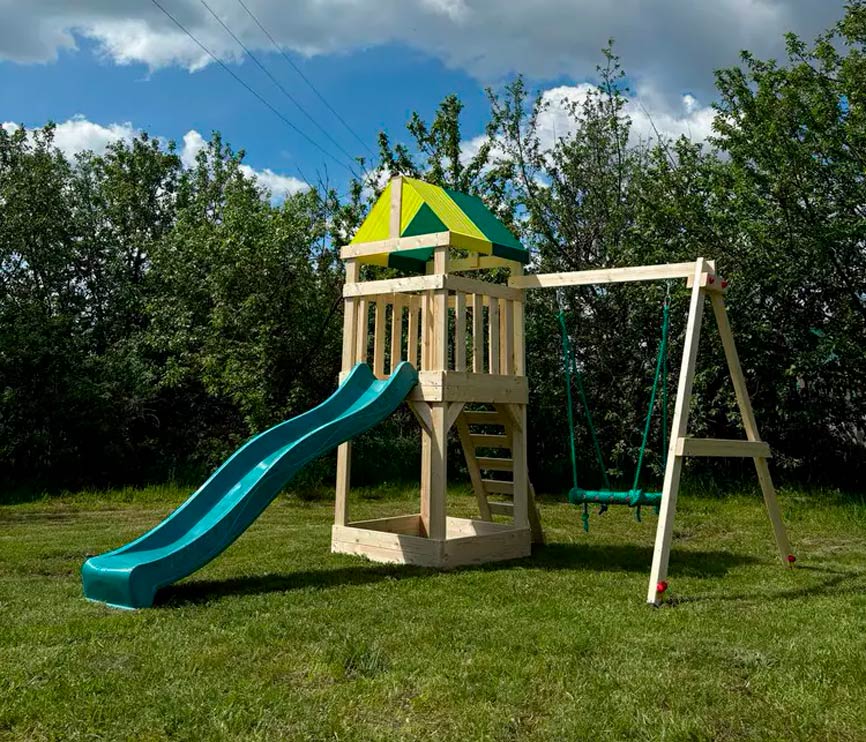 Детская площадка "Старт" с качелями-гнездом d = 60 см ВВ-53