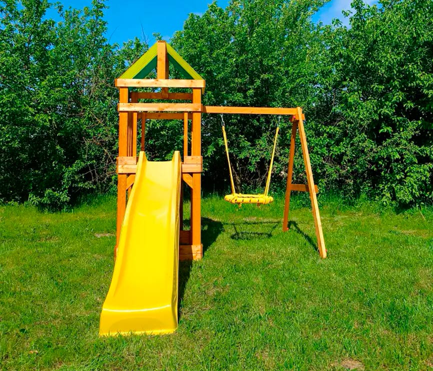 Детская площадка "Старт" с качелями-гнездом d = 60 см ВВ-53