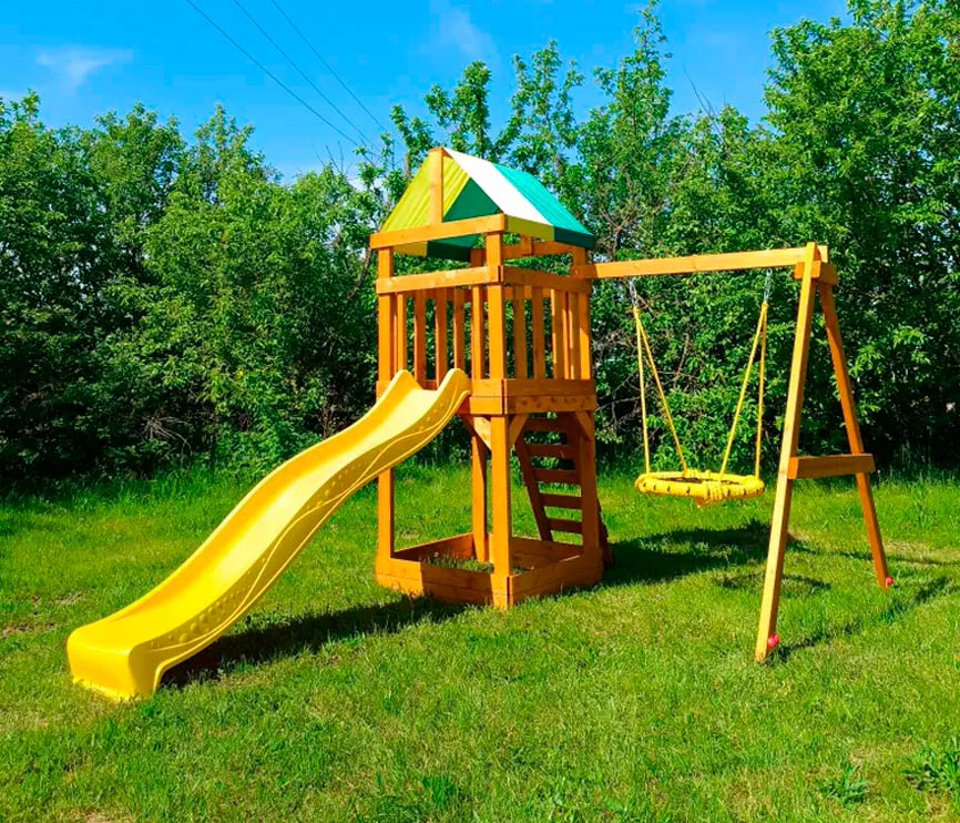 Детская площадка "Старт" с качелями-гнездом d = 60 см ВВ-53