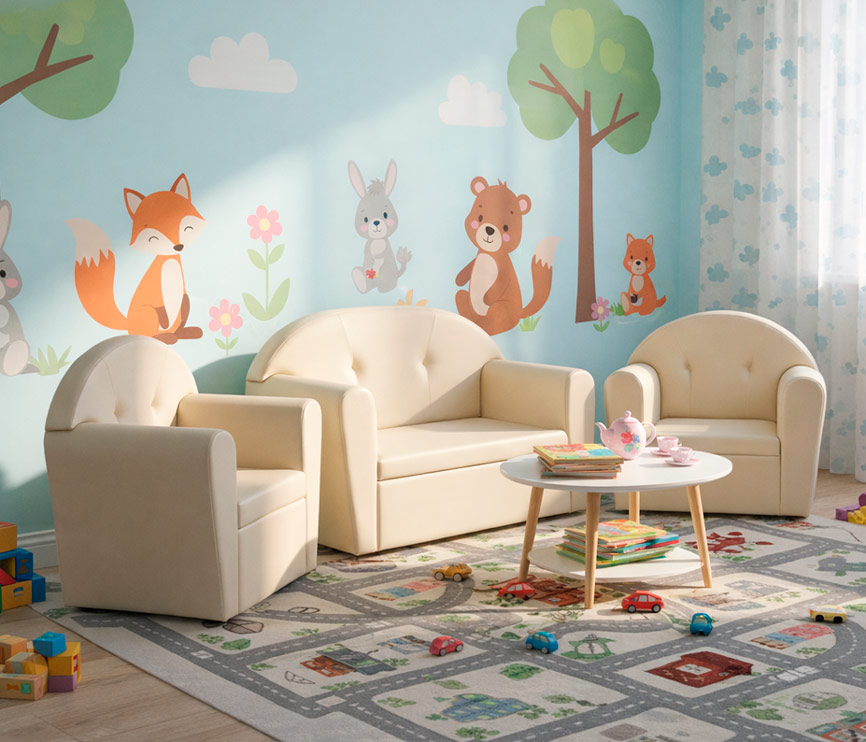 Комплект мягкой детской мебели «Компас»  НЛ110