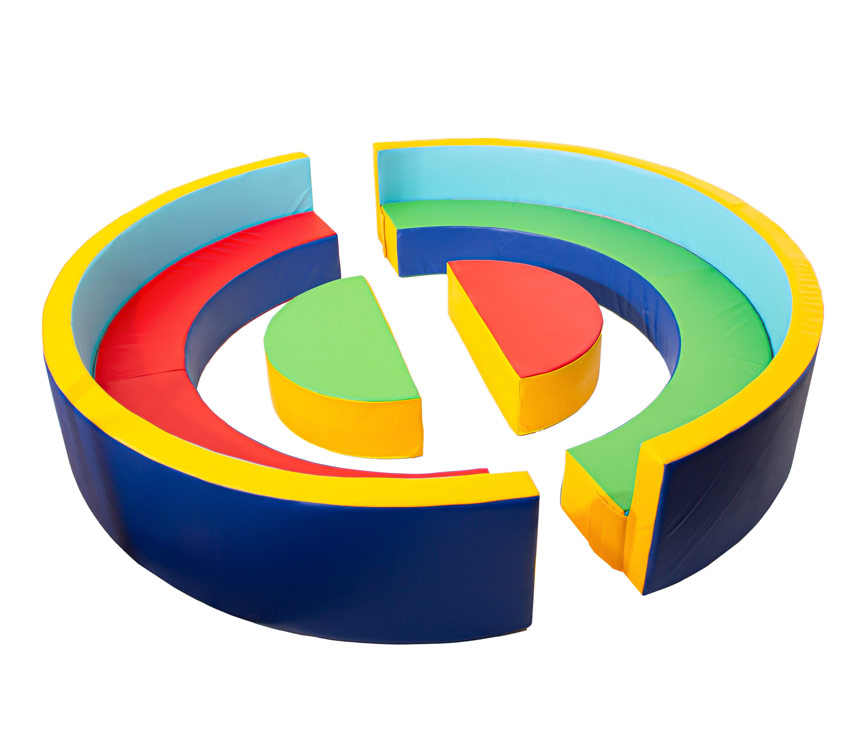 Мягкий модуль Диван полукруглый D = 200 см. НЛ114