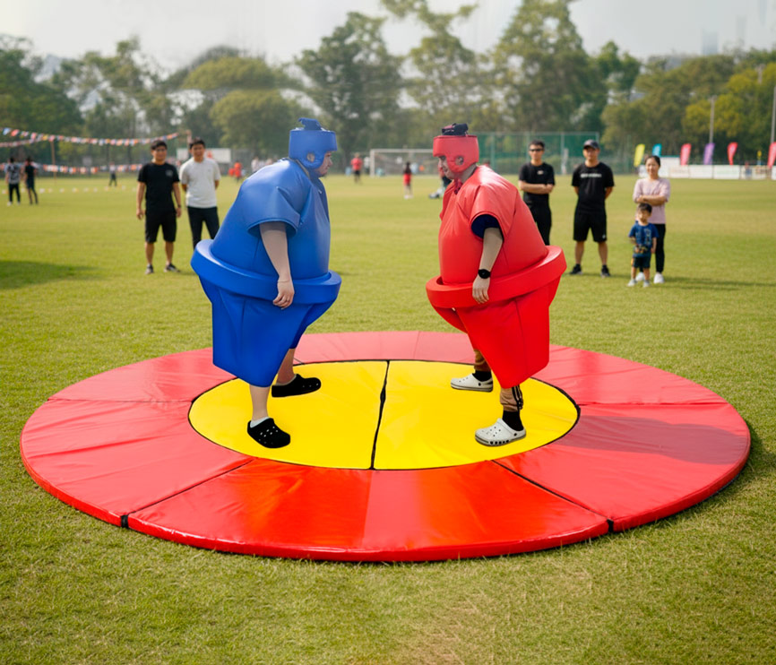 Комплект аттракцион "Сумо", 2 костюма, 2 шлема, татами НЛ134