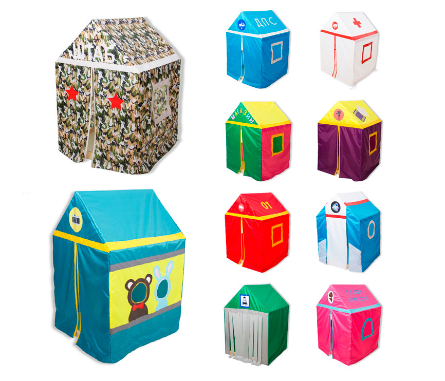 Игровой домик на деревянном каркасе НЛ155