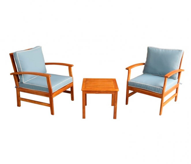 Набор садовой мебели из акации, 2 кресла и столик ОГ-82