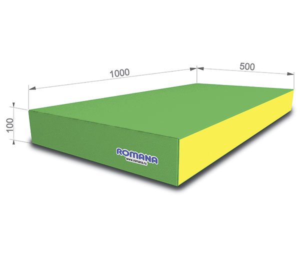 Мат детский гимнастический 100*50*10 см RA-134