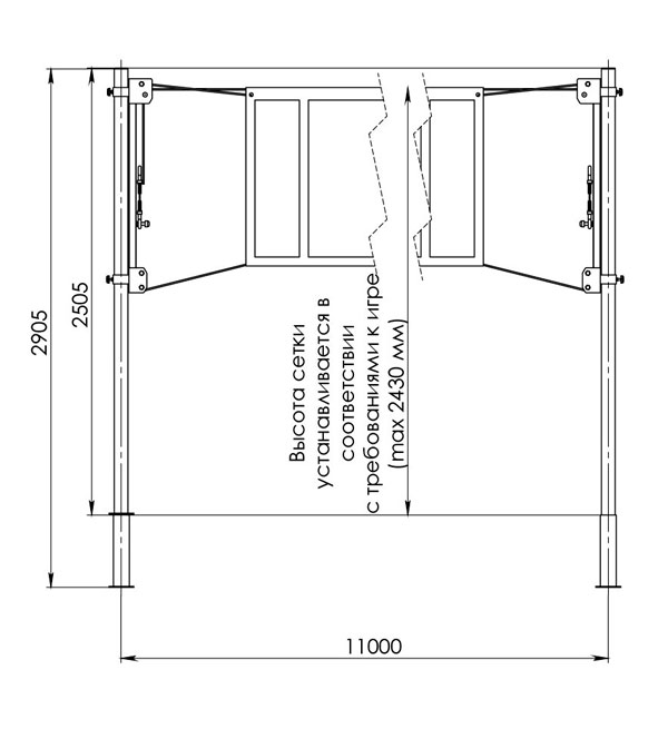 Волейбольные стойки со стаканами У87