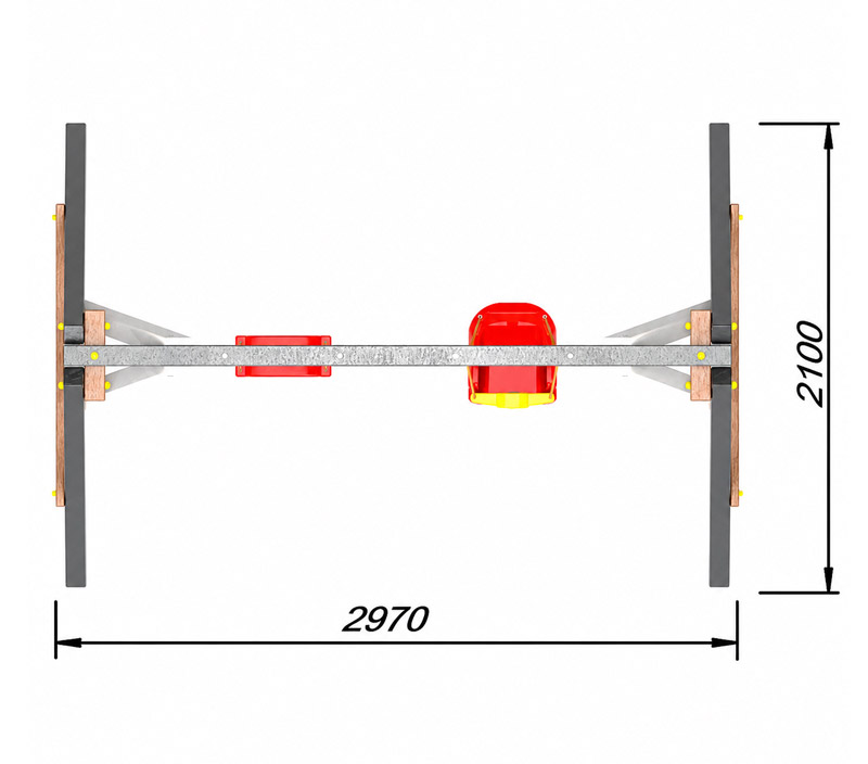 Деревянные качели «Ультра» - качели для малышей + качели долька LT-13