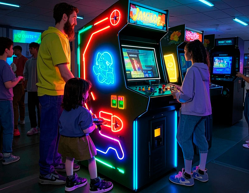 Игровая зона с автоматами