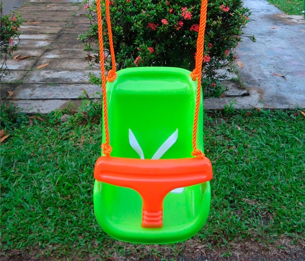 Качели-люлька детские уличные на металлических опорах ДР284