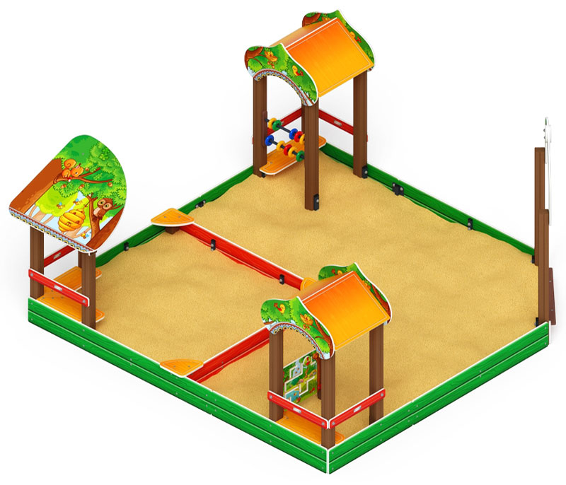 Песочный дворик Полянка СК-91