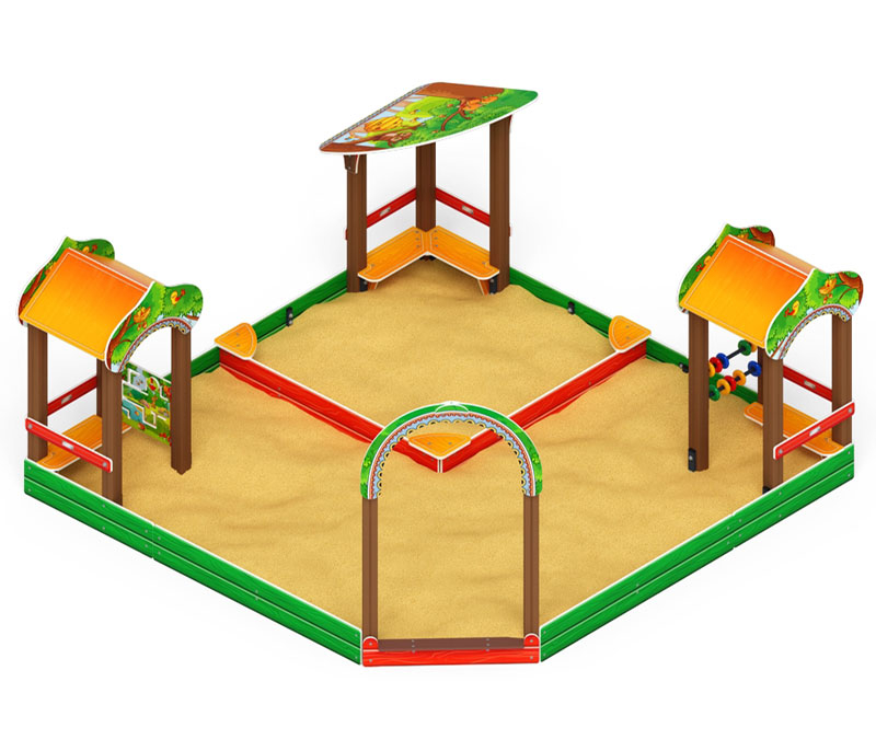 Песочный дворик Полянка СК-91