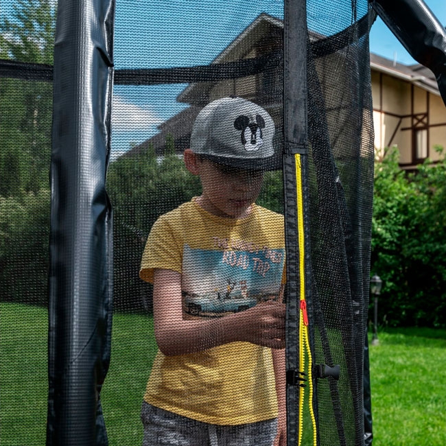 Батут с сеткой KENGOO II 5FT D=150 см оранжево-черный DR-351                                   