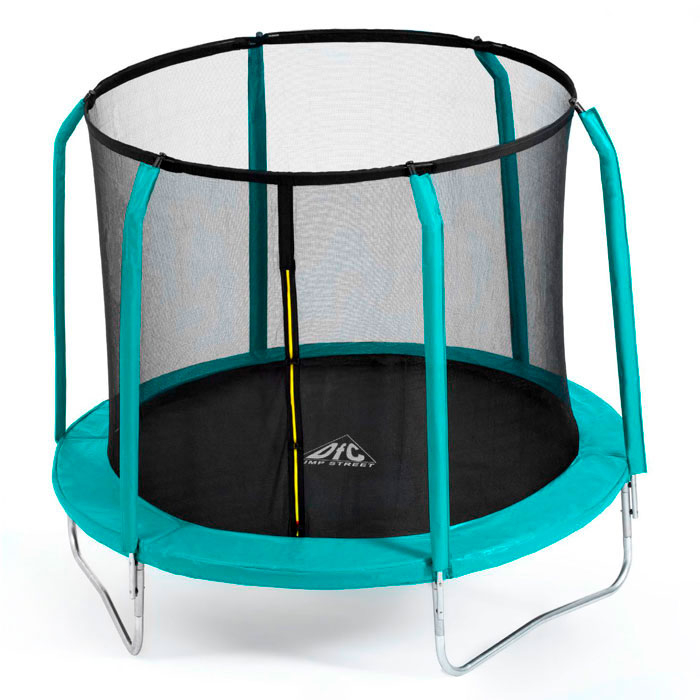 Батут с защитной сетью JUMP STREET 10 FT D=305 см зеленый DR-353