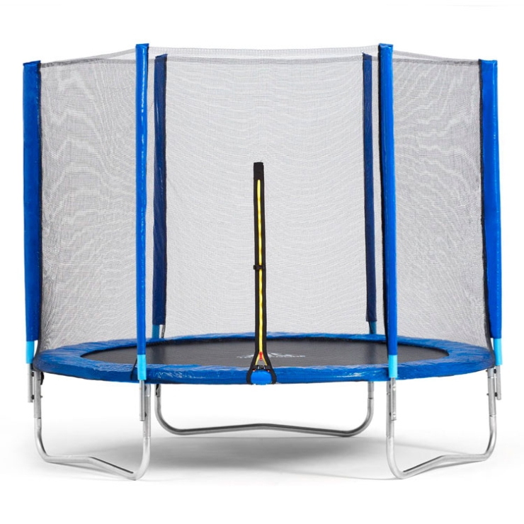 Батут с защитной сетью Trampoline Fitness 10FT D=305 см синий DR-320