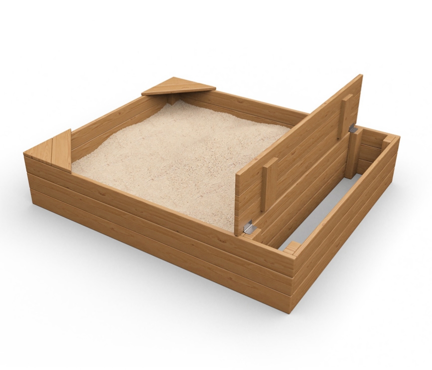 Песочница деревянная "Браво" 1,2х1,4м BB-19