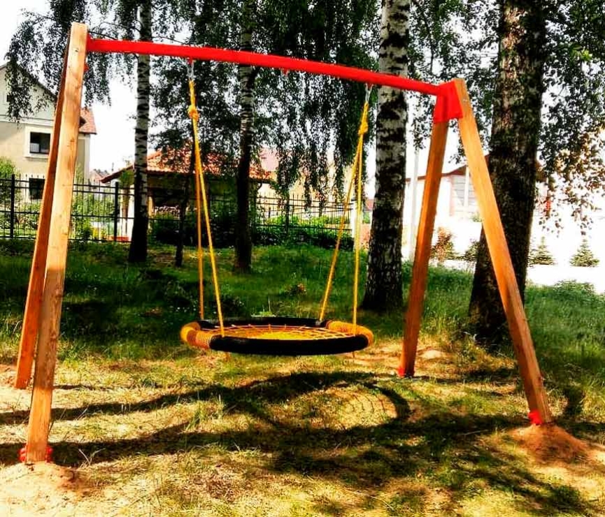 Качели деревянные "Крепкие" без подвеса BB-30