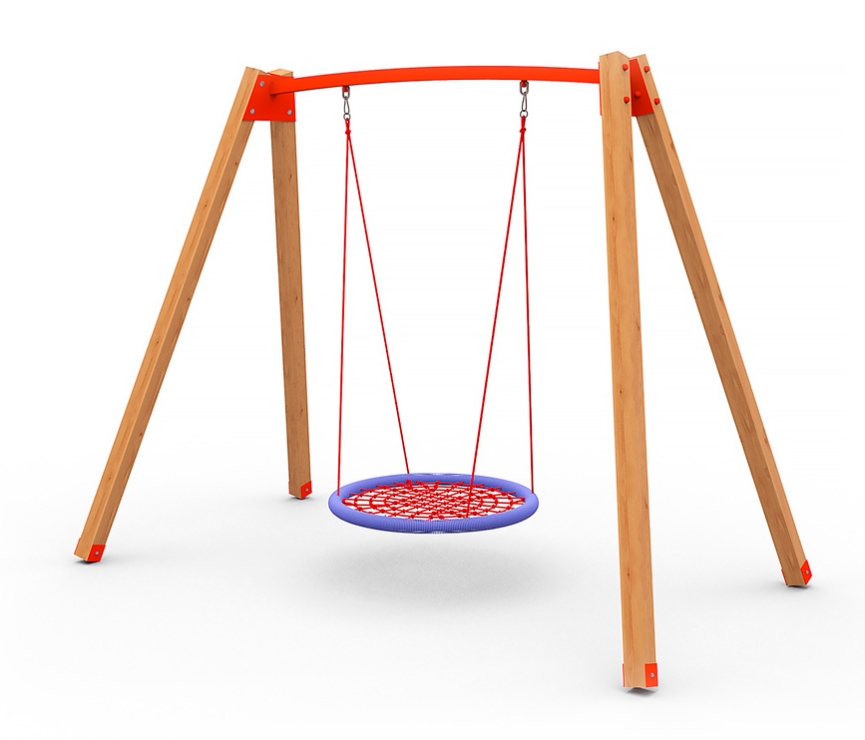 Качели деревянные "Крепкие" без подвеса BB-30