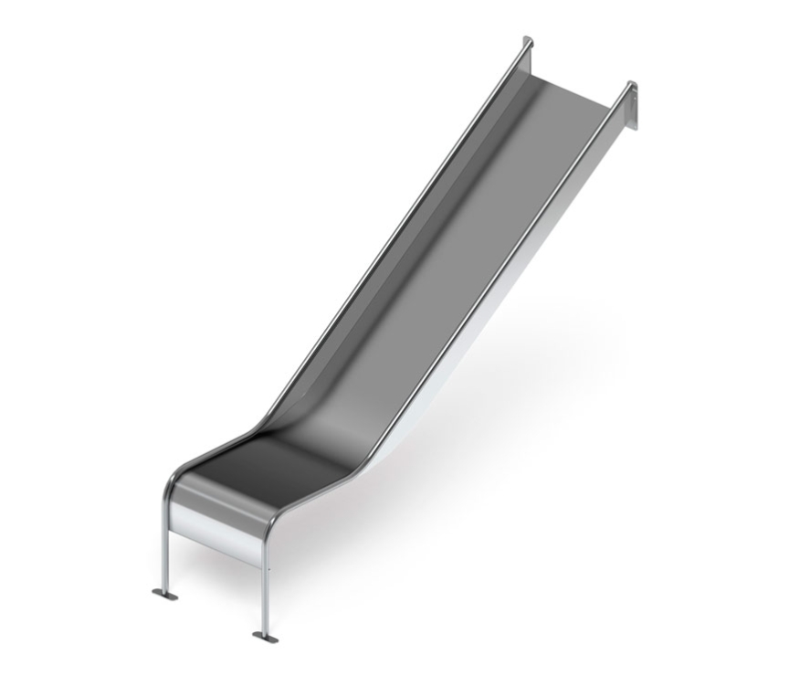 Горка из нержавеющей стали, скат h - 1,2 м СК-214