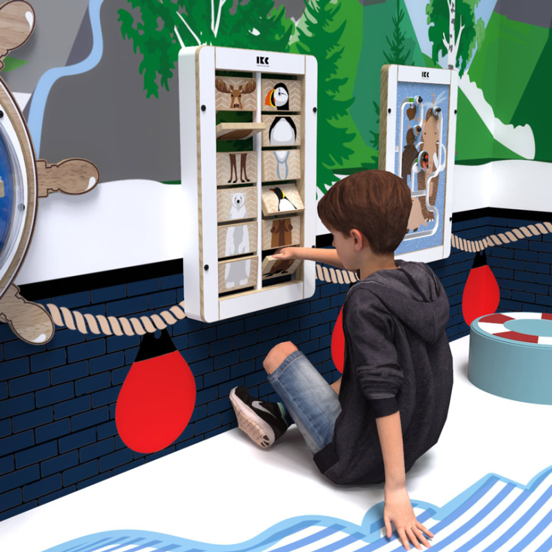 Настенный игровой модуль "Дружба животных" IKC38