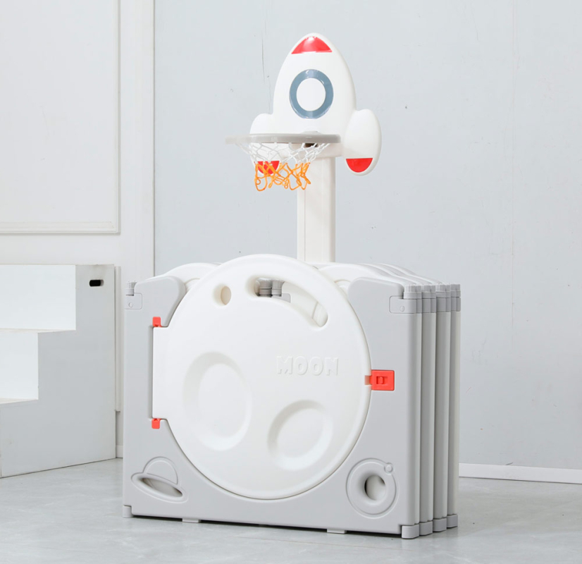 Манеж детский UNIX Kids "Величайший Космос", размер 160x160 см, цвет серый UN-12