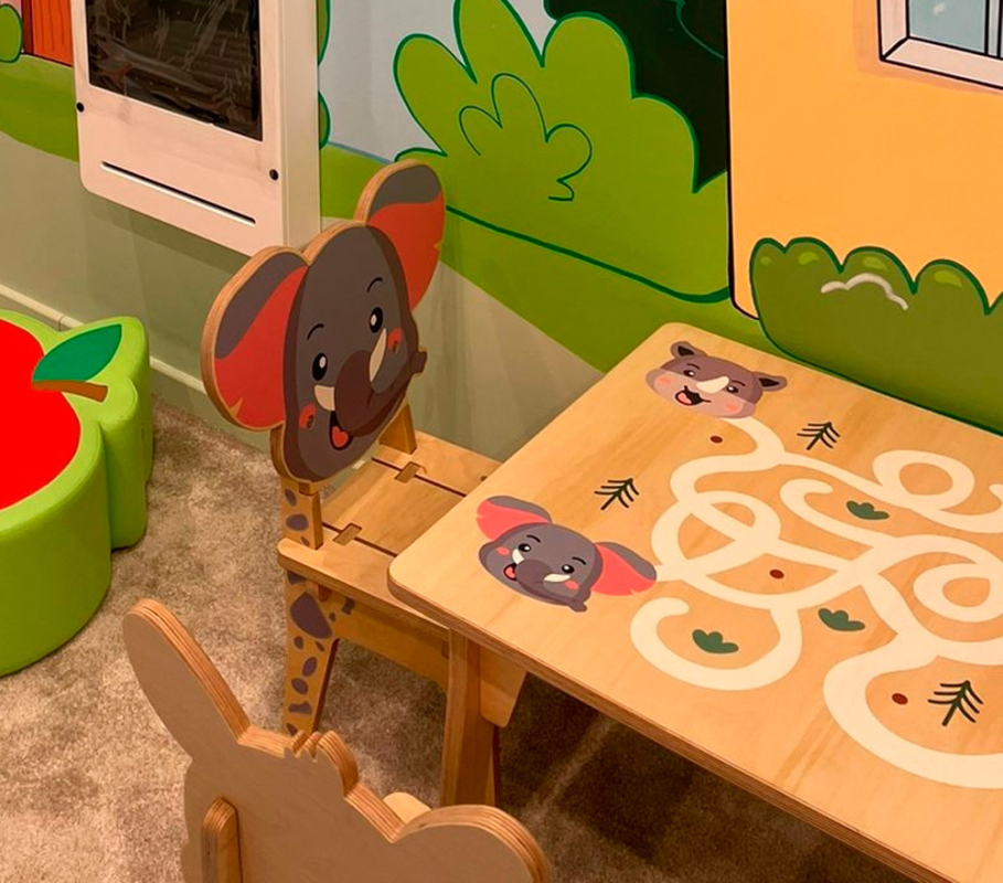 Детский стульчик Pet Chair "Слоник", фанера IKC121