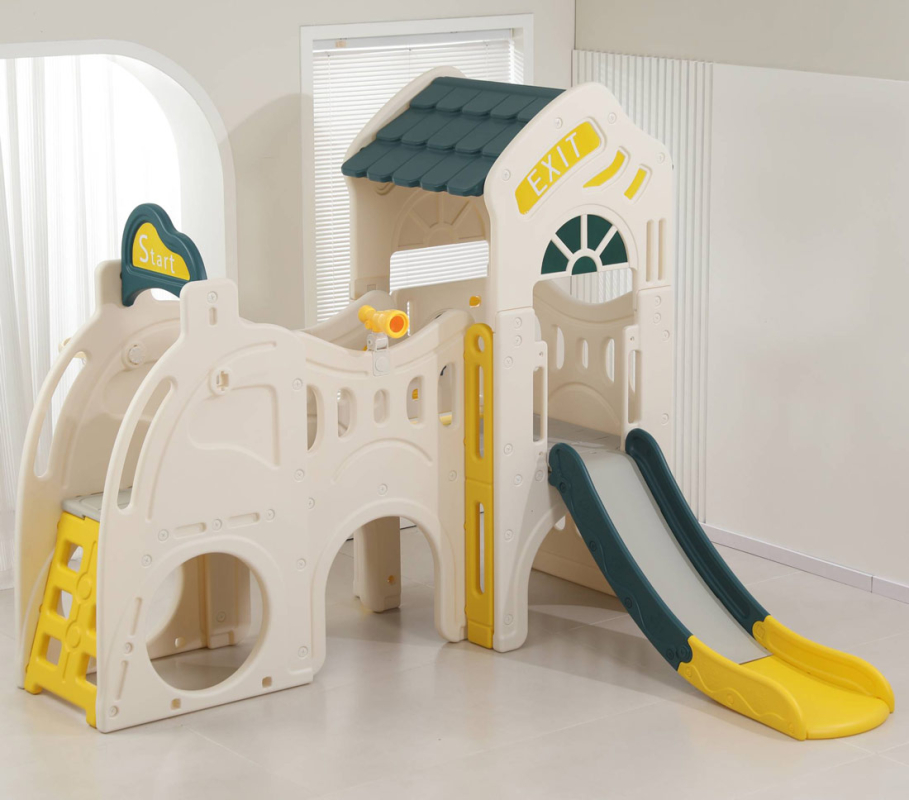 Игровой комплекс UNIX Kids "Игровой домик" с горкой и качелями