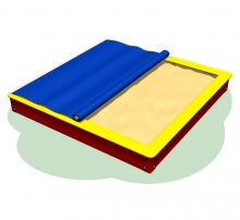 Песочница уличная 150*150 см 482РА