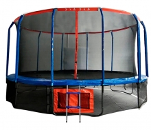 Батут с сеткой JUMP BASKET 16FT D=488 см синий/красный  DR-299