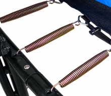 Батут с сеткой KENGOO II 5FT D=150 см оранжево-черный DR-351                                   