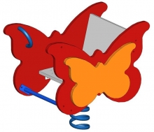 Качели-балансир на пружине "Бабочка"  ДВ44