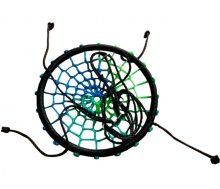 Подвесные качели-гнездо плетеные 60 см цветные OG-11